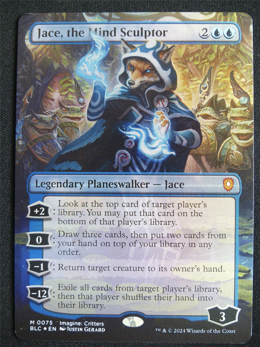 jace the Mind Sculptor Borderless Foil - BLC - Mtg Card #3HZ