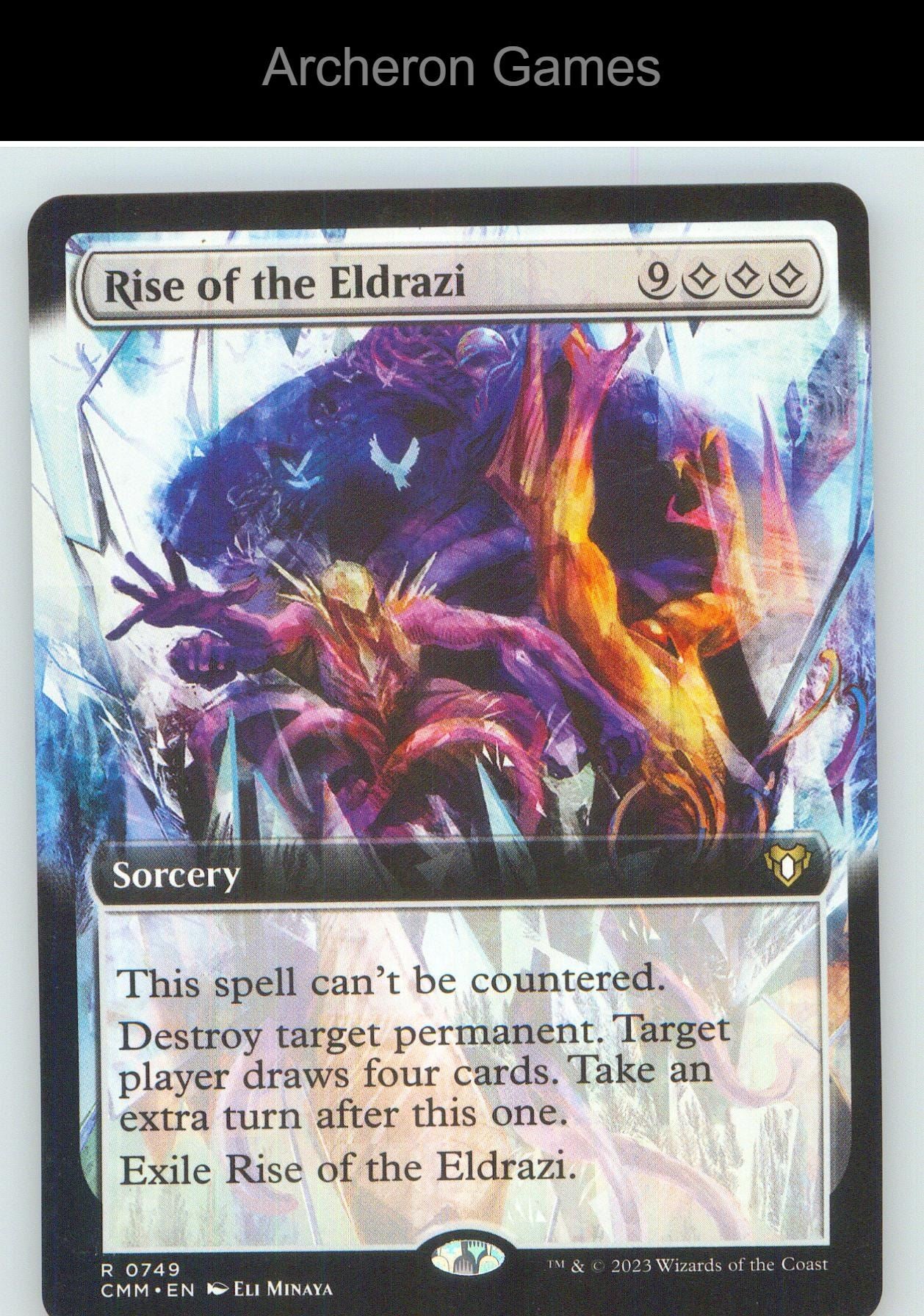 Rise of the Eldrazi (Extended Art) CMM 749 R MTG Card NM/EX+
