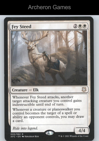 Fey Steed 5 R MTG Card Commander: Adventures in the Forgotten Realms
