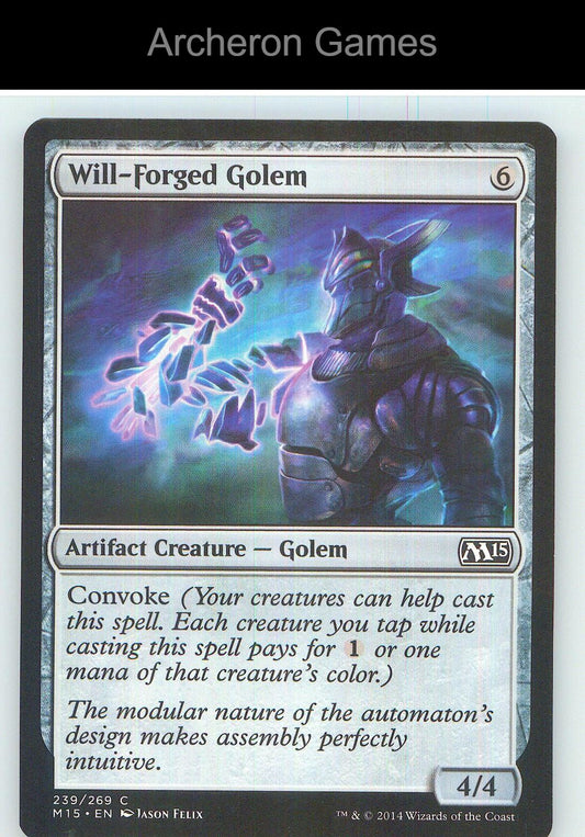 Will-Forged Golem M15 239 C MTG Card NM/EX+