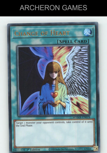 Change of Heart Ultra Rare YUGIOH Card