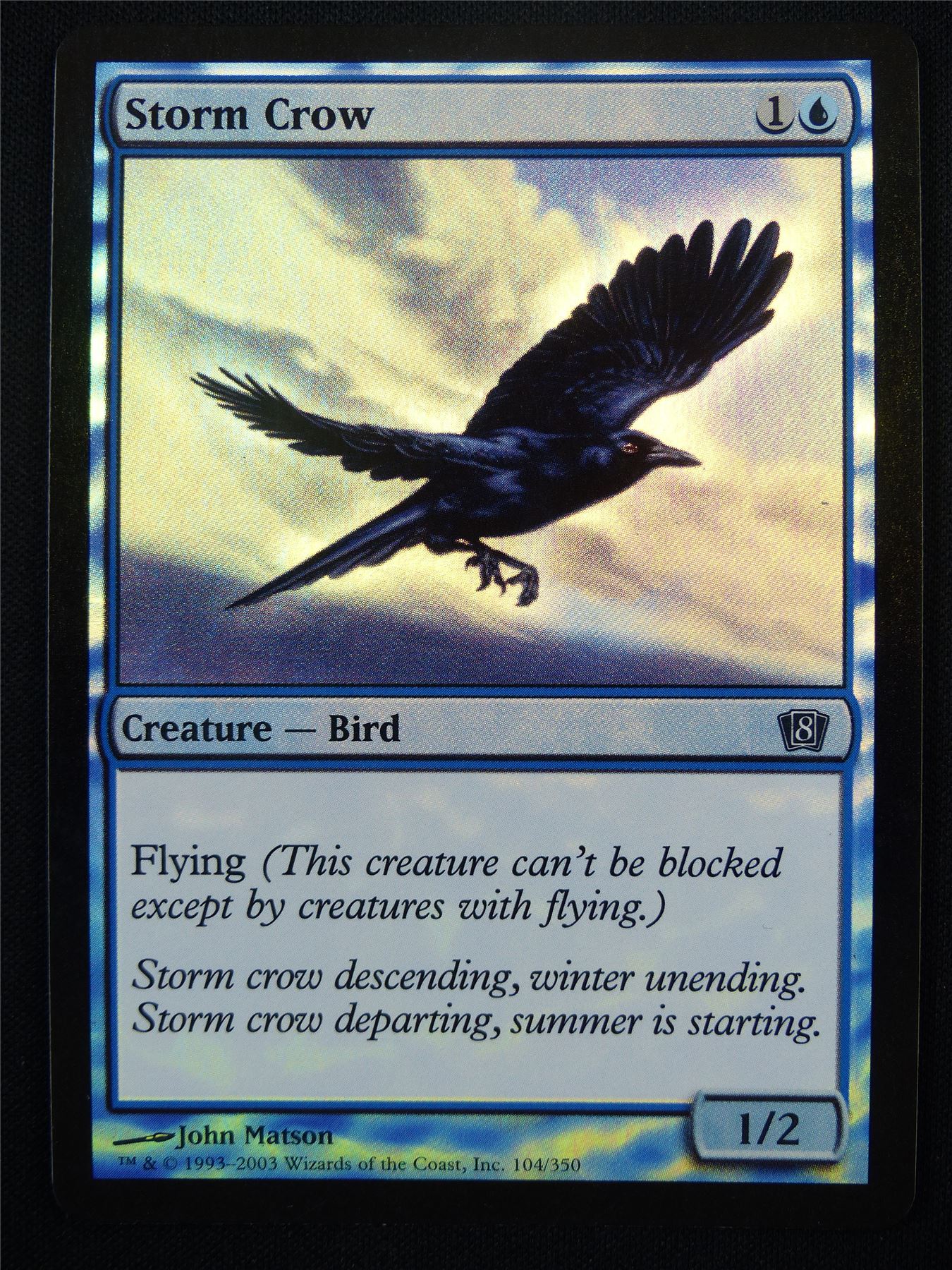 Storm Crow Foil - 8ED - Mtg Card #13Y