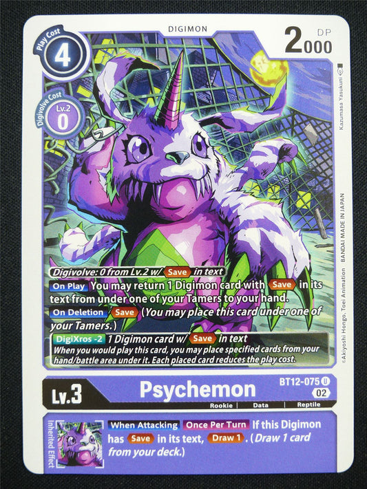 Psychemon BT12-075 U - Digimon Card #LC