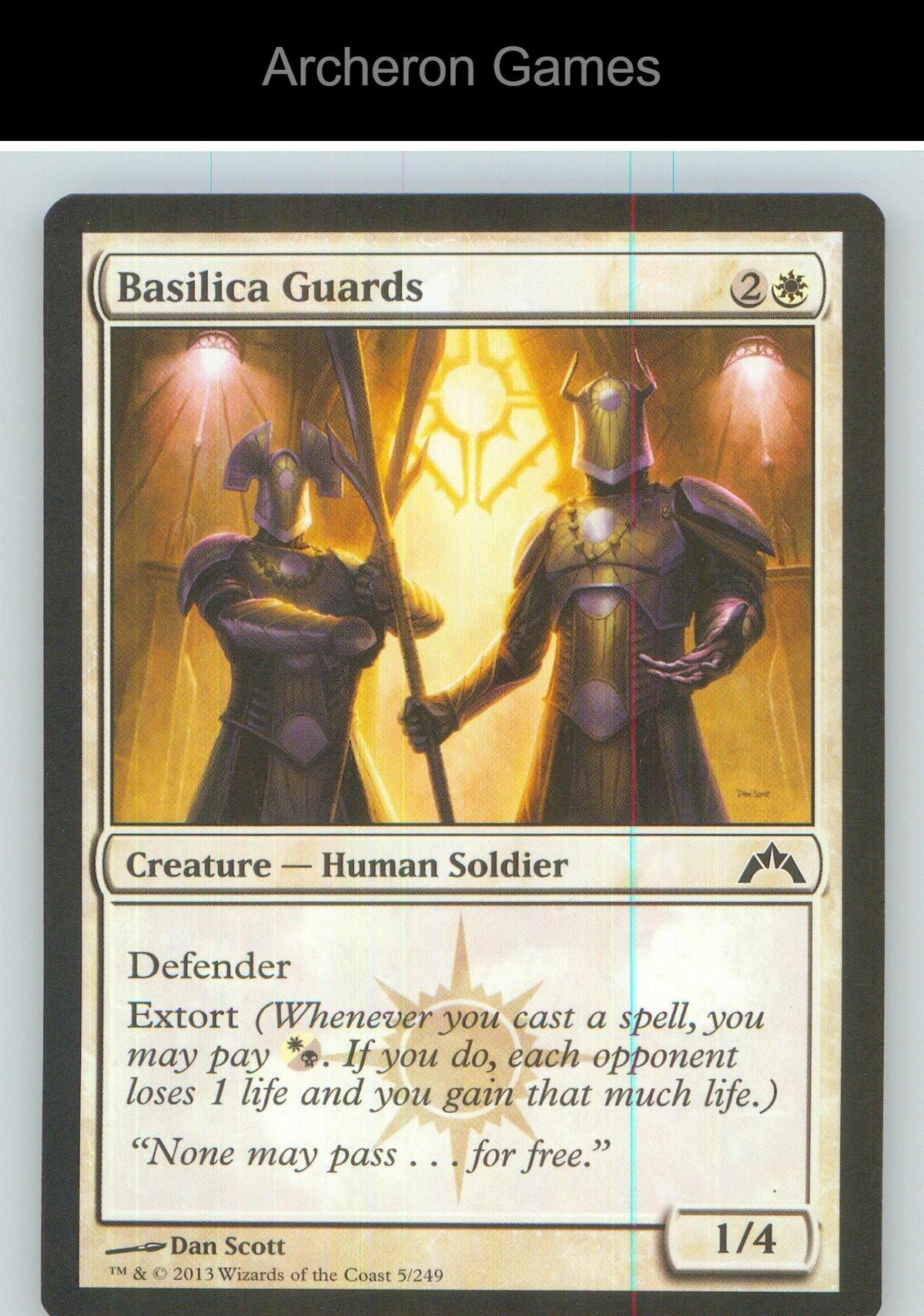 Basilica Guards GTC 5 C MTG Card NM/EX+