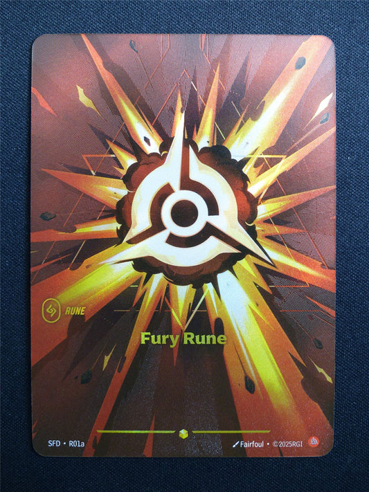 Fury Rune SFD R01a alt art - Riftbound Card #3JD