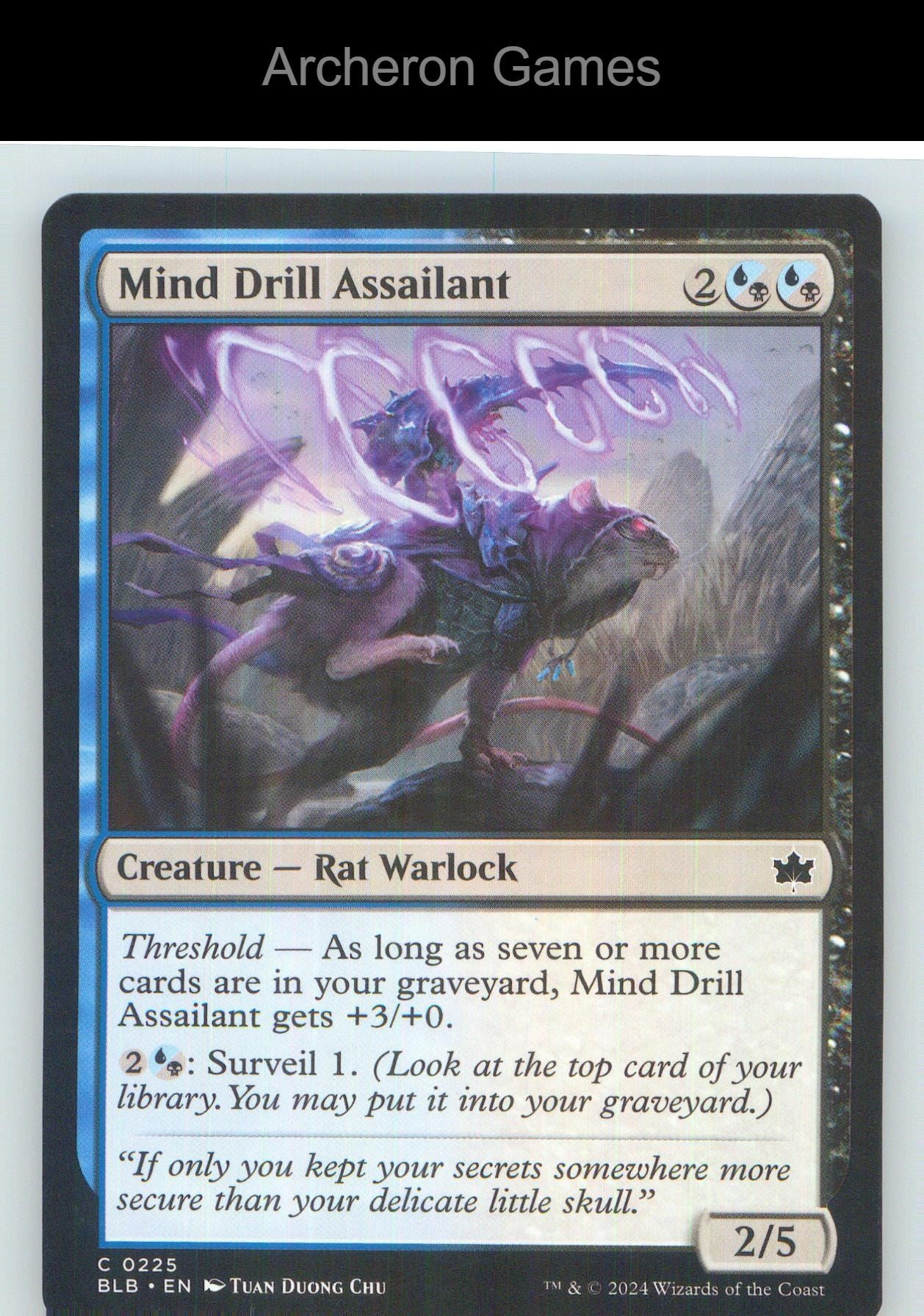 Mind Drill Assailant BLB 225 C MTG Card NM/EX+