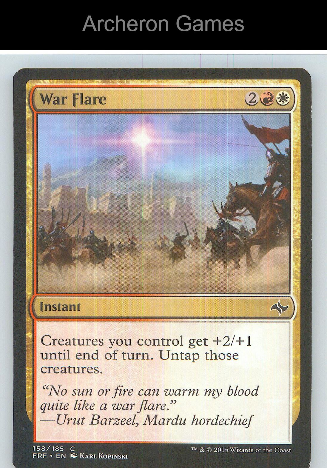 War Flare FRF 158 C MTG Card NM/EX+
