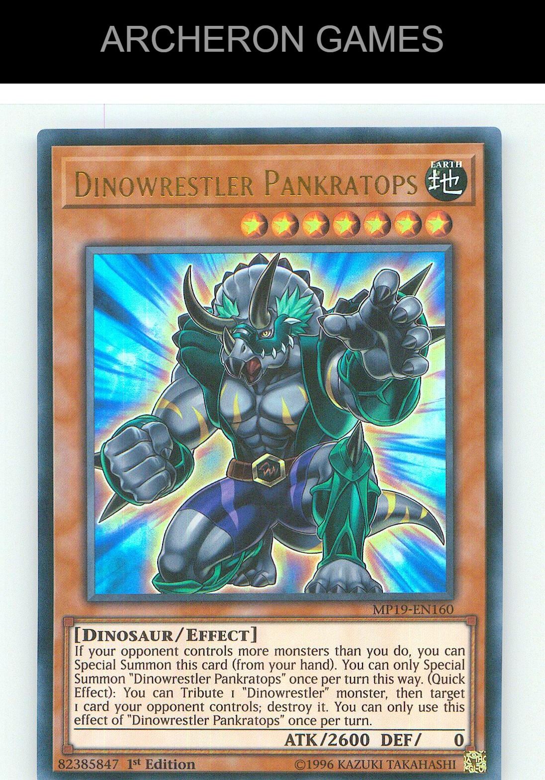 Dinowrestler Pankratops Ultra Rare YUGIOH Card Unlimited