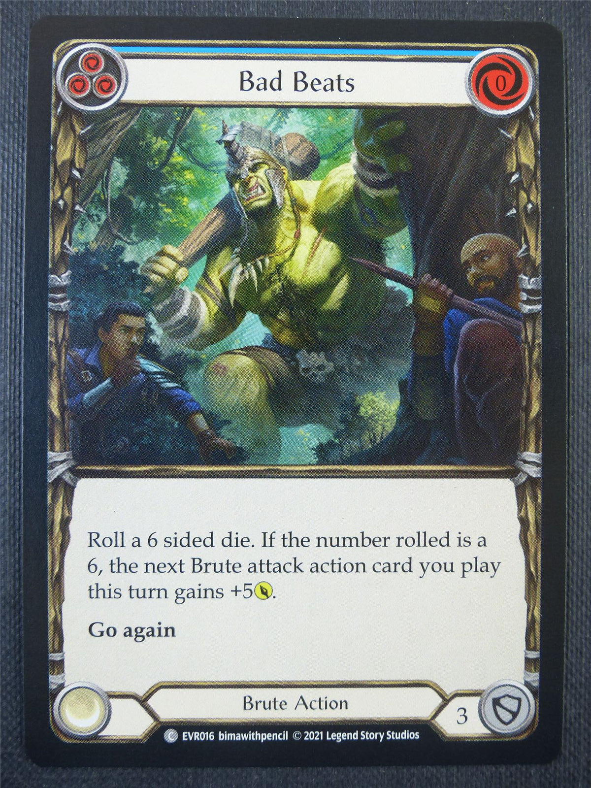 Bad Beats Blue - 1st ed Everfest - Flesh & Blood Card #6DJ