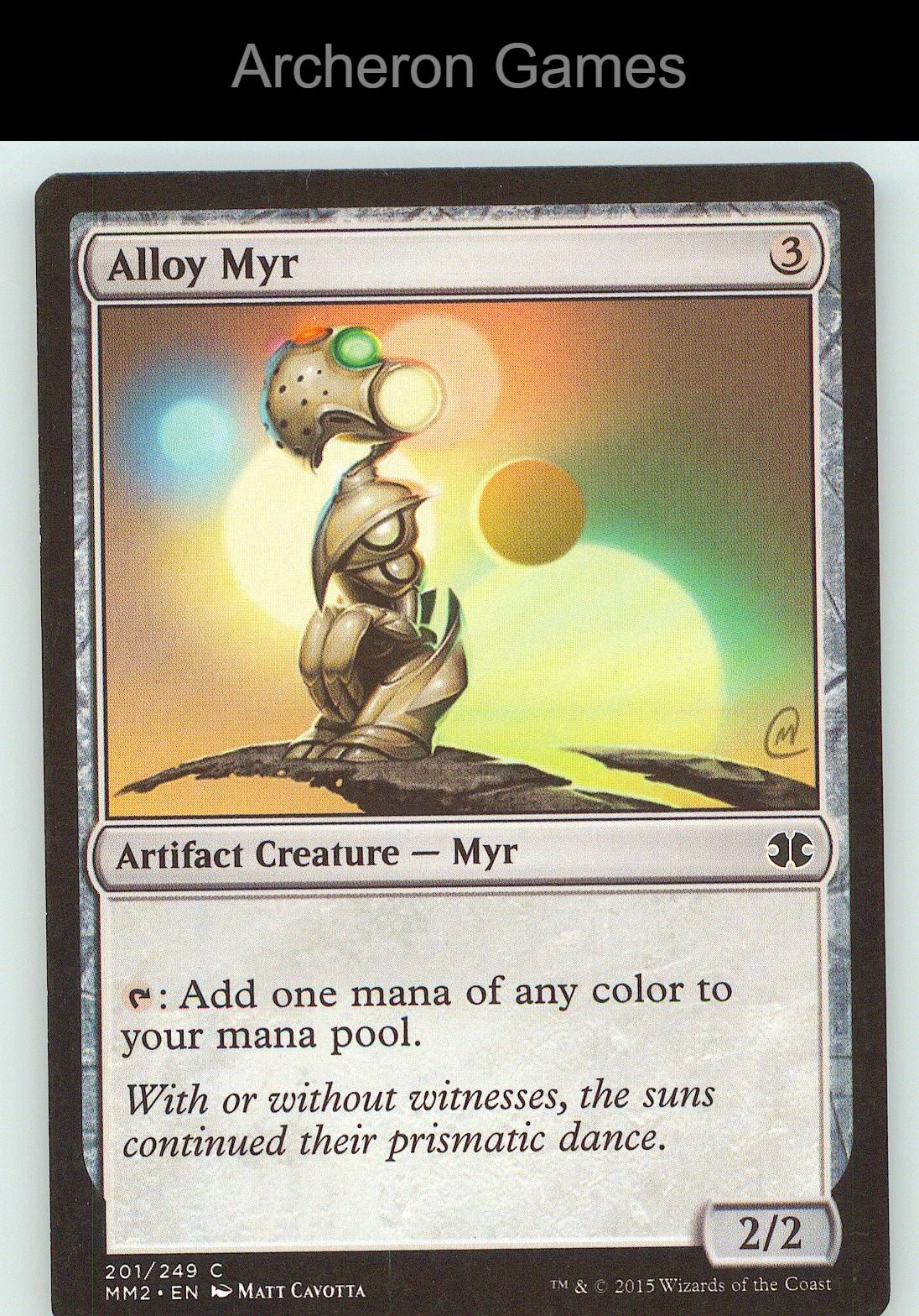 Alloy Myr MM2 201 C MTG Card NM/EX+