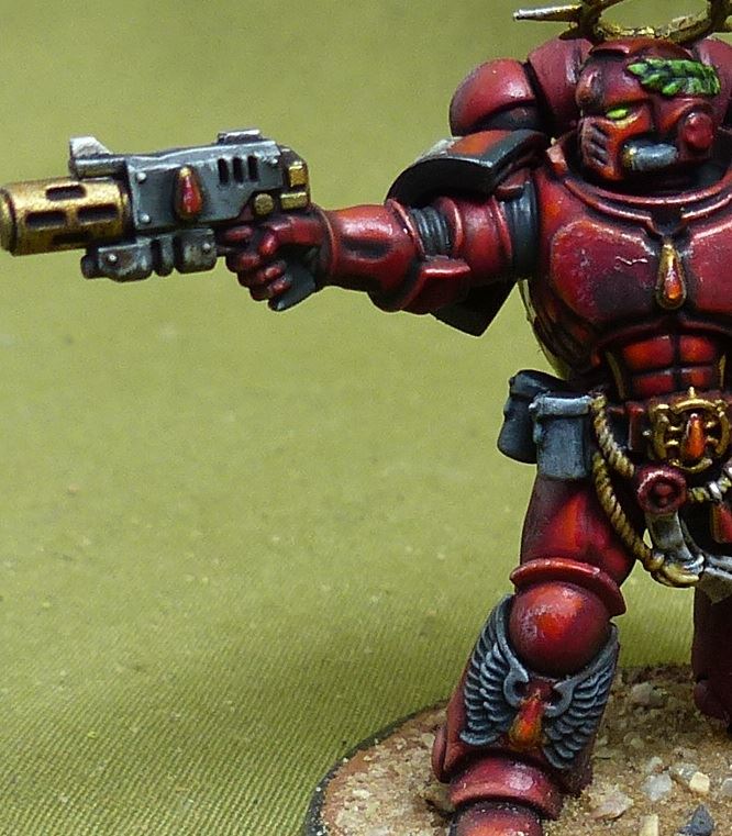 Space Marines Captain painted - Blood Angels - Warhammer 40K #5C5