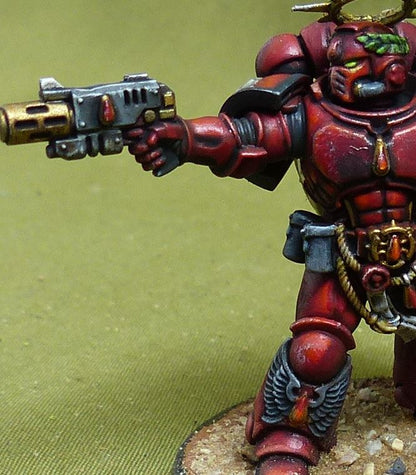 Space Marines Captain painted - Blood Angels - Warhammer 40K #5C5
