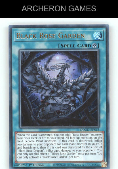 Black Rose Garden Ultra Rare YUGIOH Card