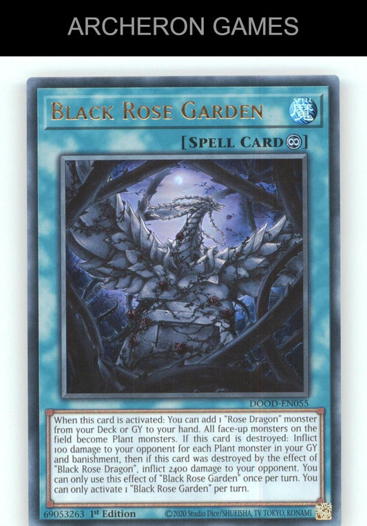 Black Rose Garden Ultra Rare YUGIOH Card