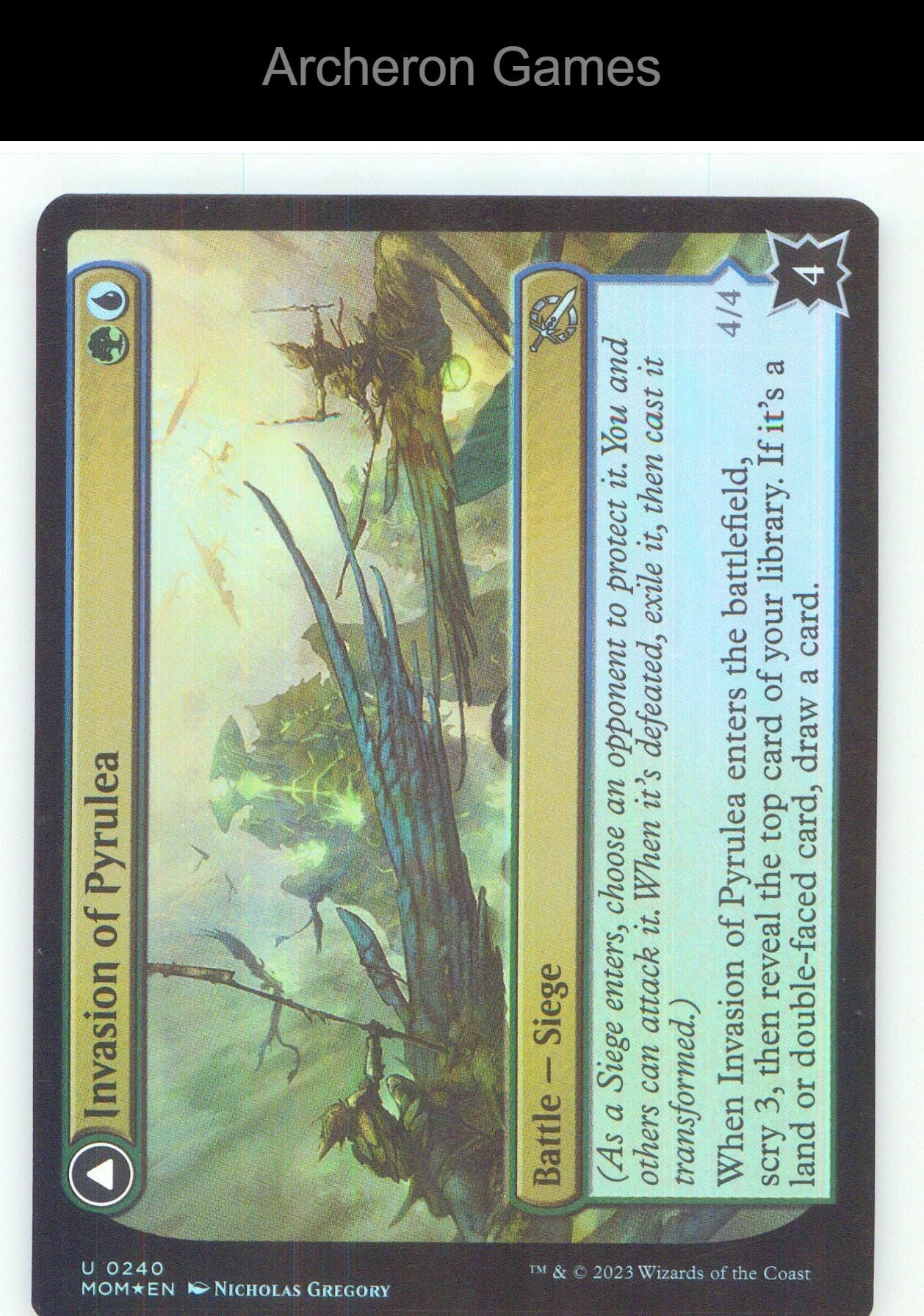 Invasion of Pyrulea MOM 240 UC MTG Card NM/EX+ Foil