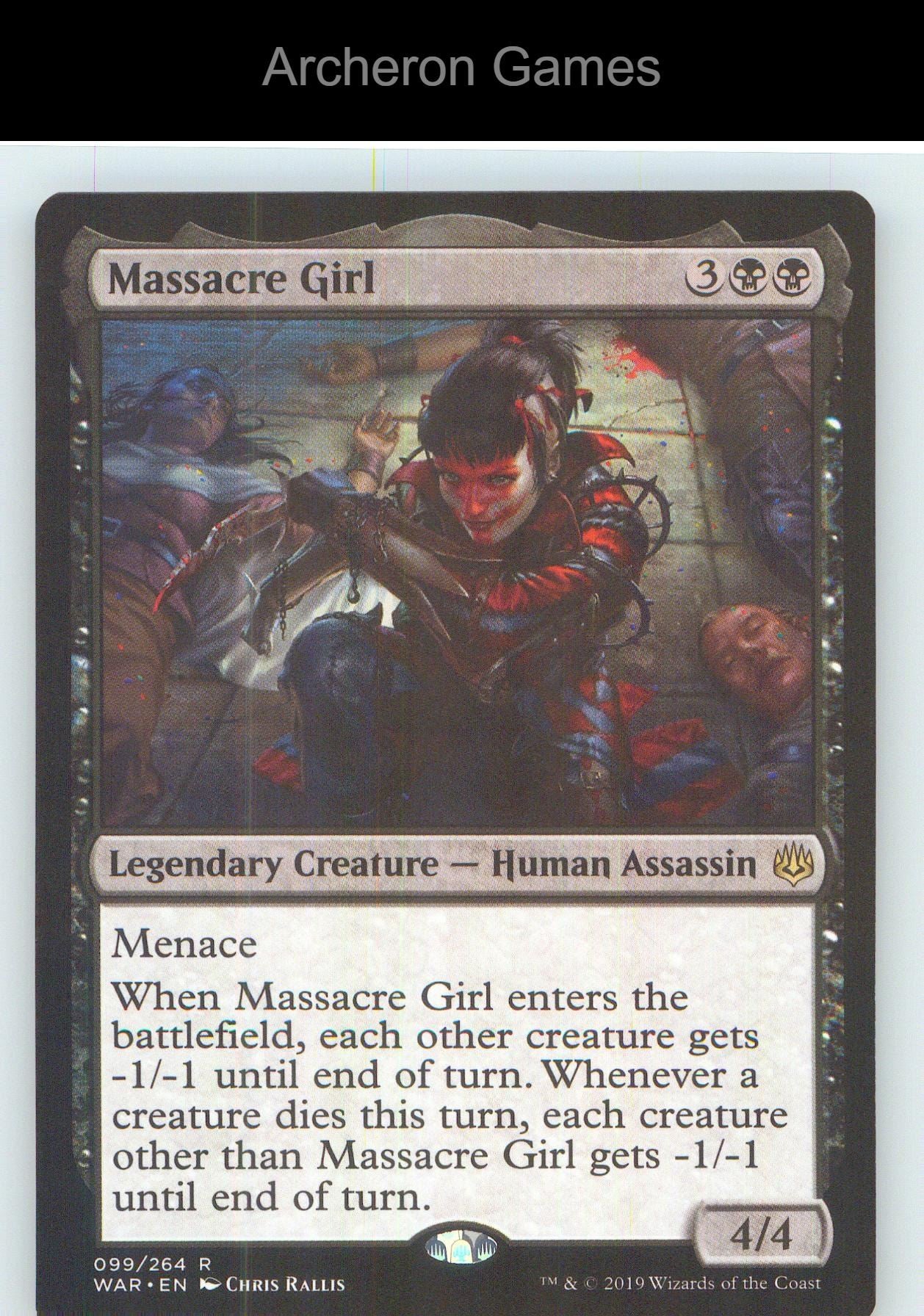 Massacre Girl WAR 99 R MTG Card NM/EX+