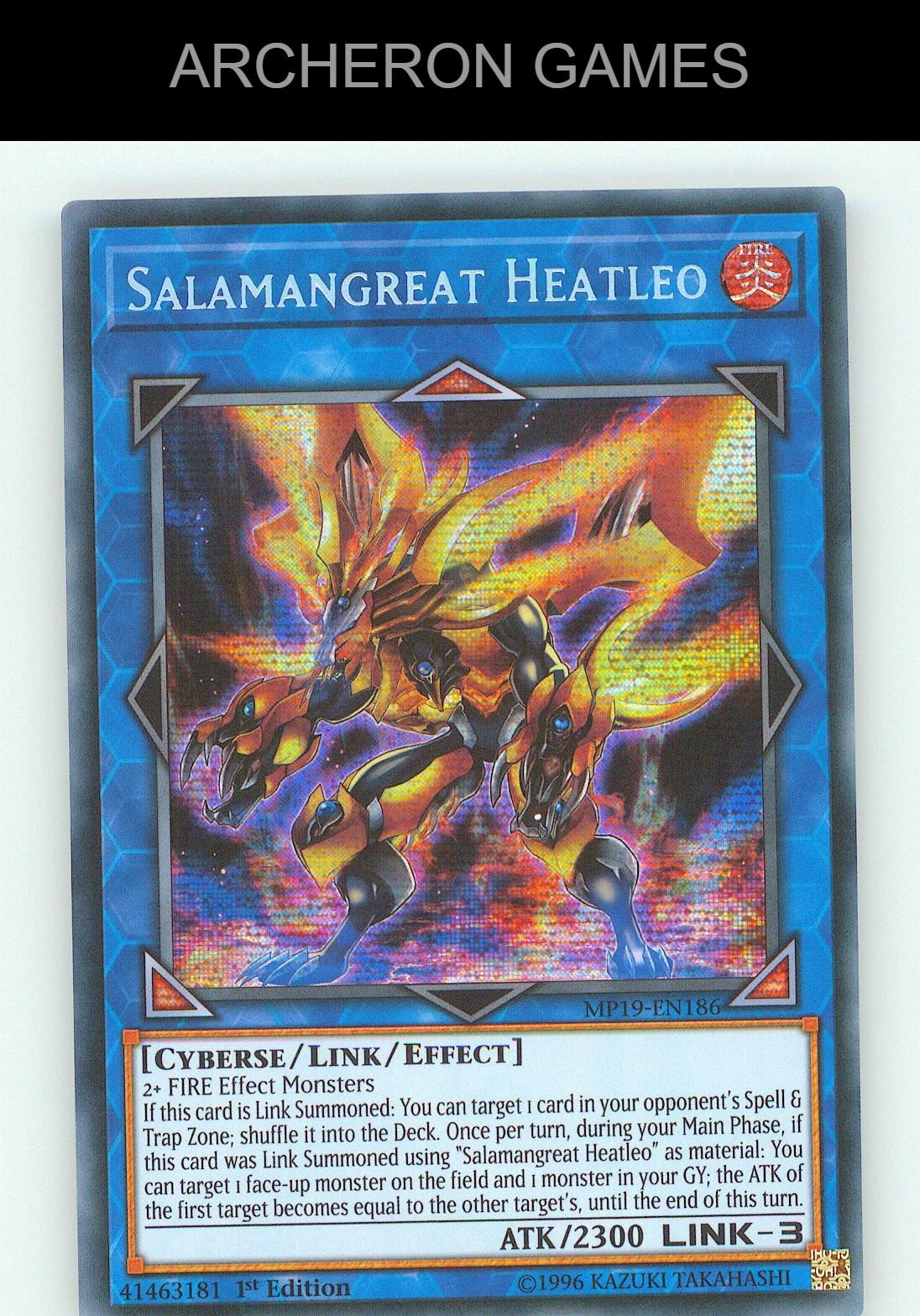 Salamangreat Heatleo SEC YUGIOH Card