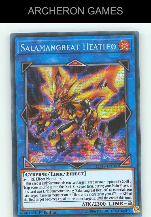 Salamangreat Heatleo SEC YUGIOH Card