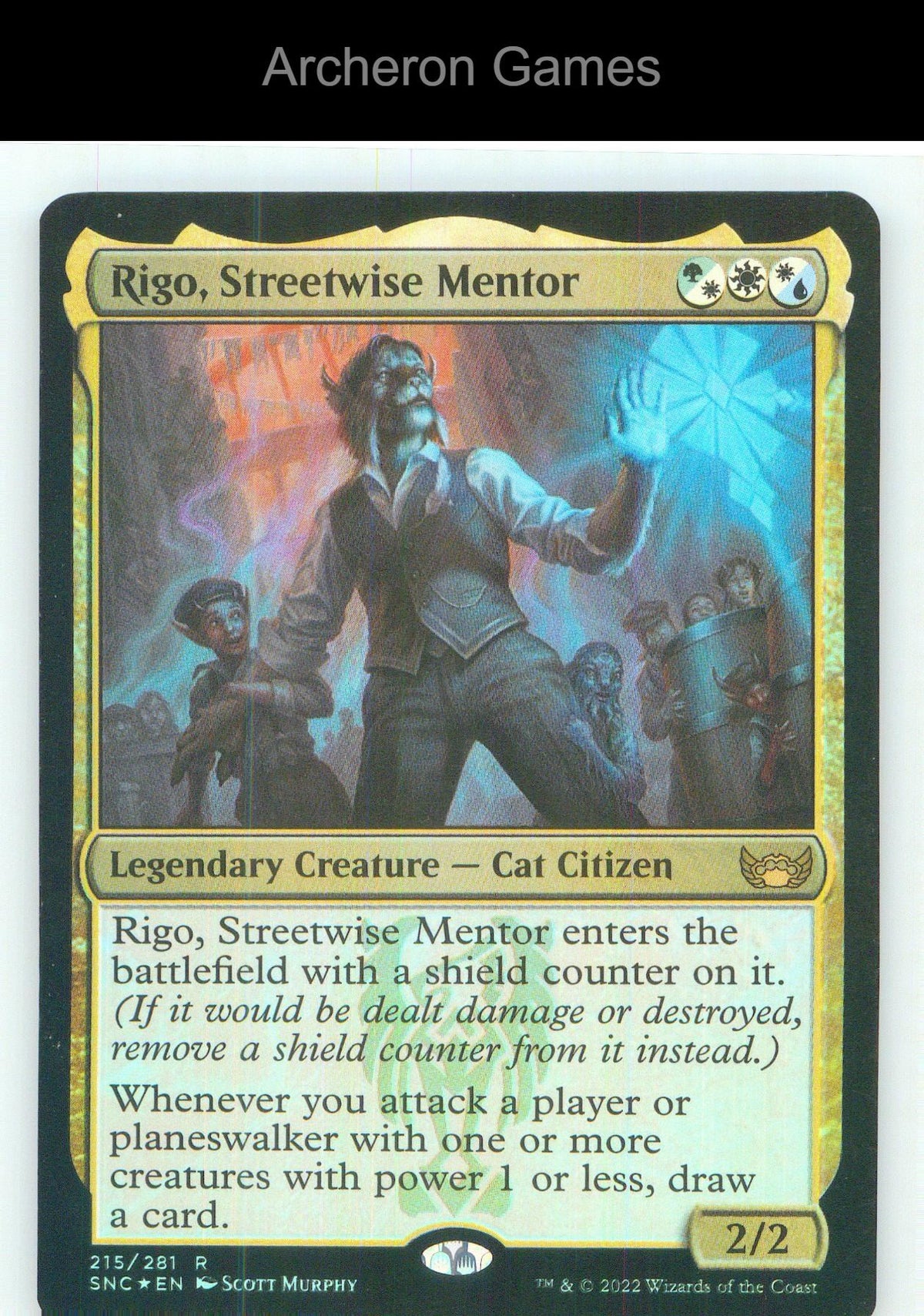 Rigo, Streetwise Mentor SNC 215 R MTG Card NM/EX+ Foil