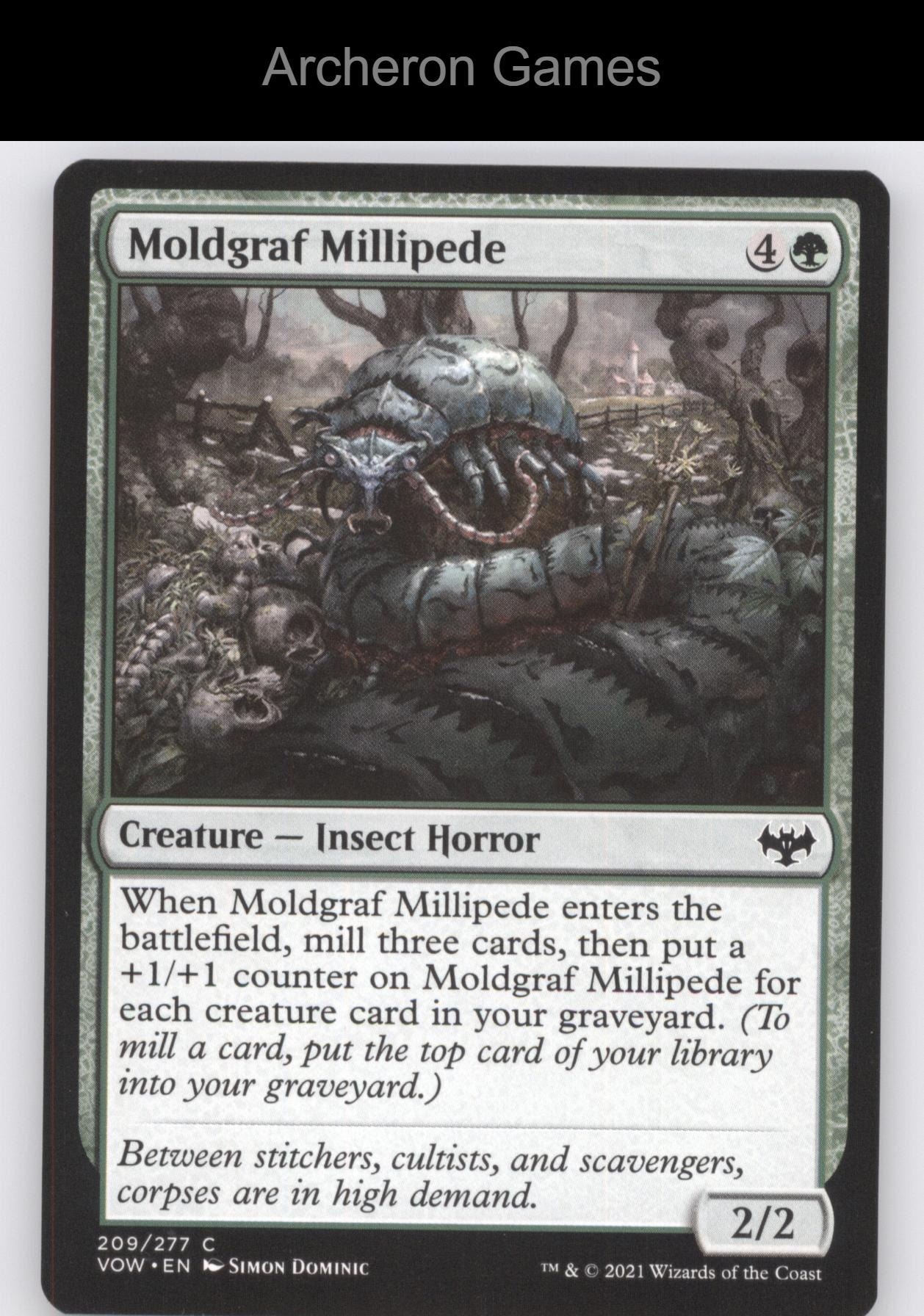 Moldgraf Millipede 209 C MTG Card Innistrad: Crimson Vow
