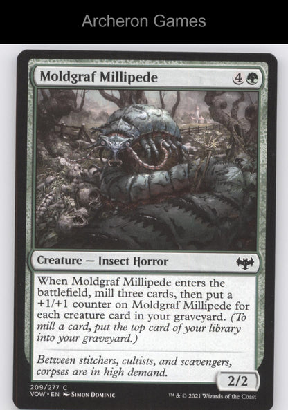 Moldgraf Millipede 209 C MTG Card Innistrad: Crimson Vow