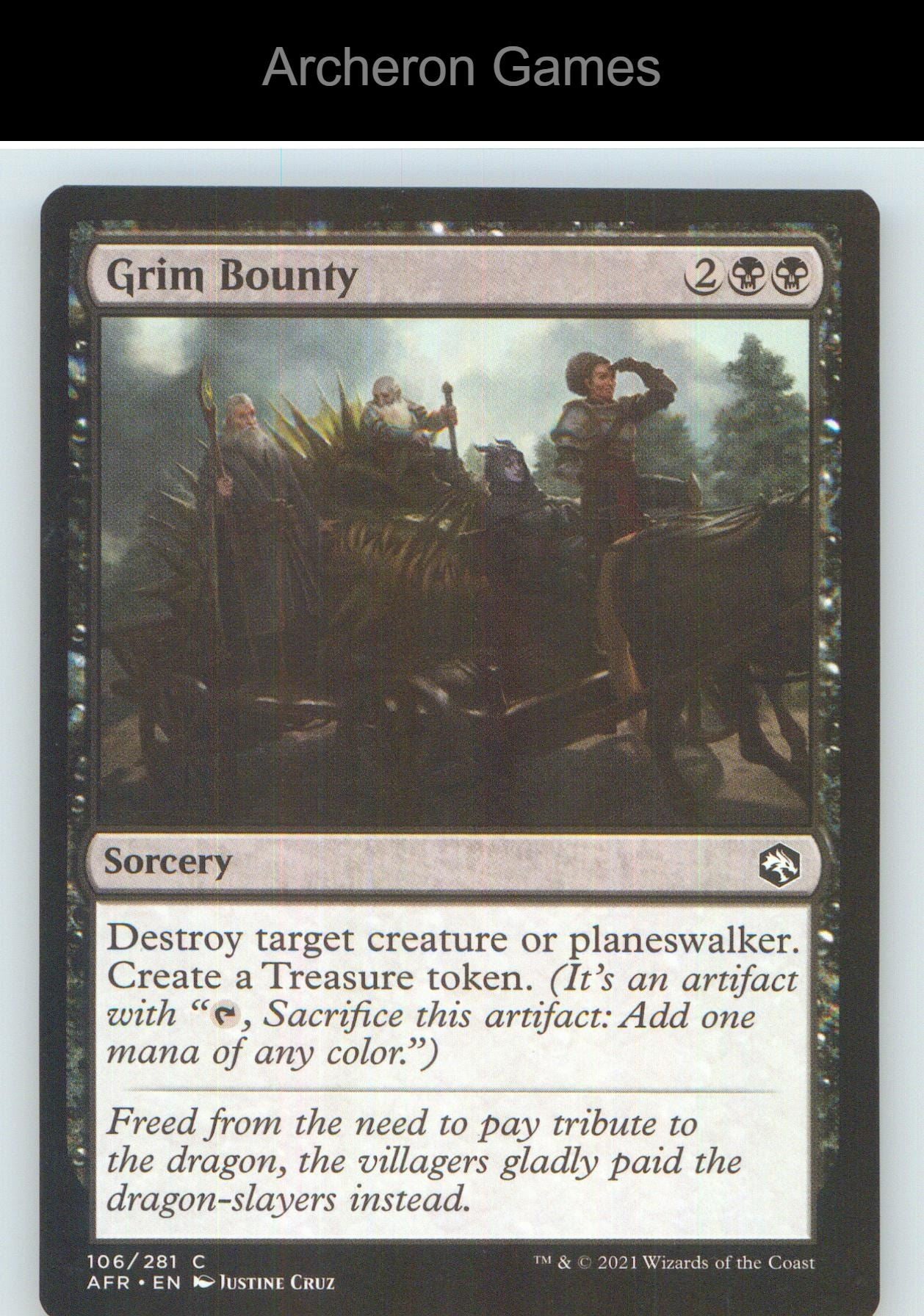 Grim Bounty AFR 106 C MTG Card NM/EX+