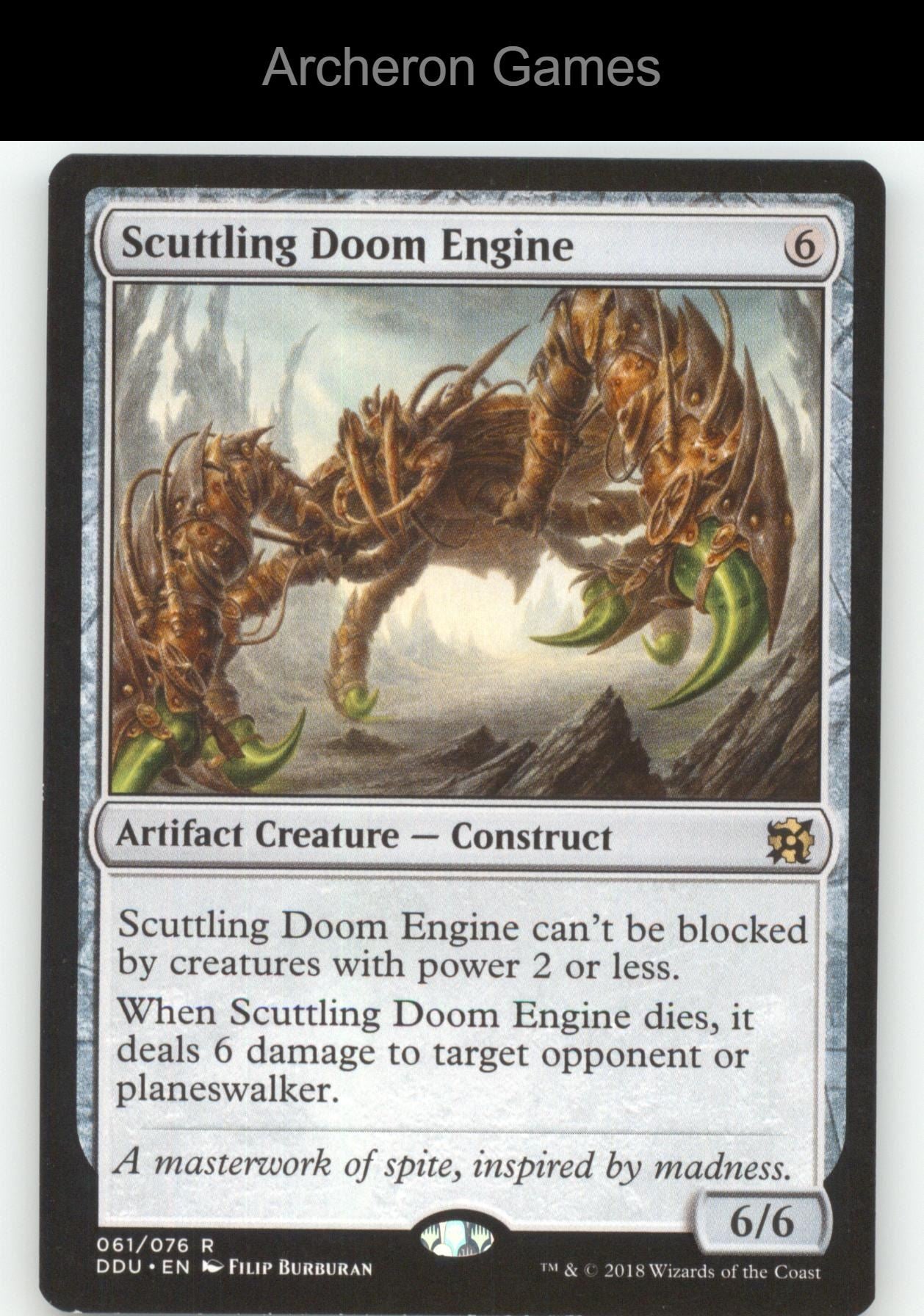 Scuttling Doom Engine 61 R MTG Card Duel Decks: Elves vs. Inventors
