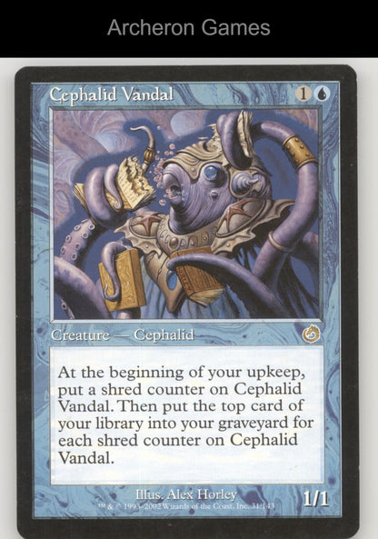 Cephalid Vandal 31 R MTG Card Torment