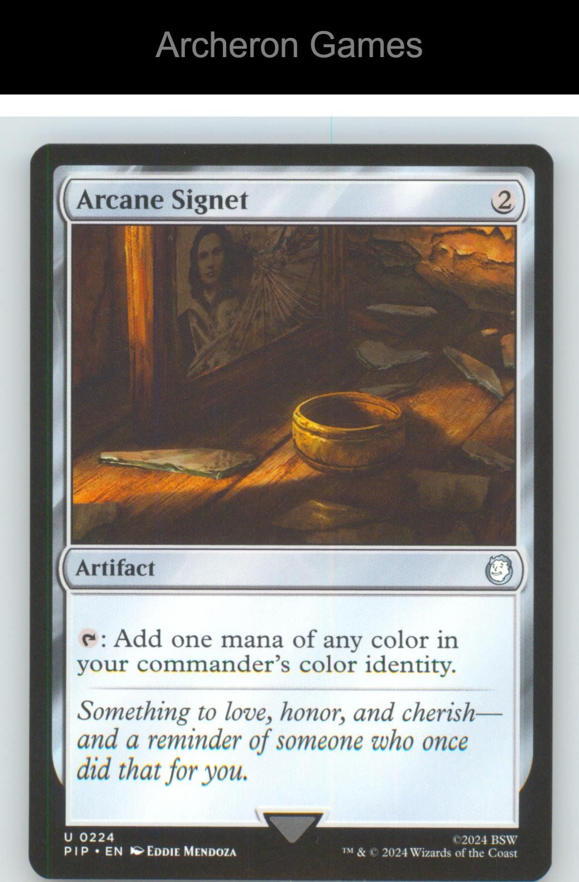 Arcane Signet PIP 224 UC MTG Card NM/EX+