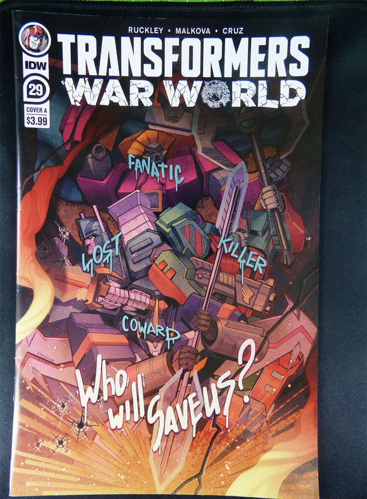 TRANSFORMERS War World #29 Cvr A - IDW Comic #2ZB