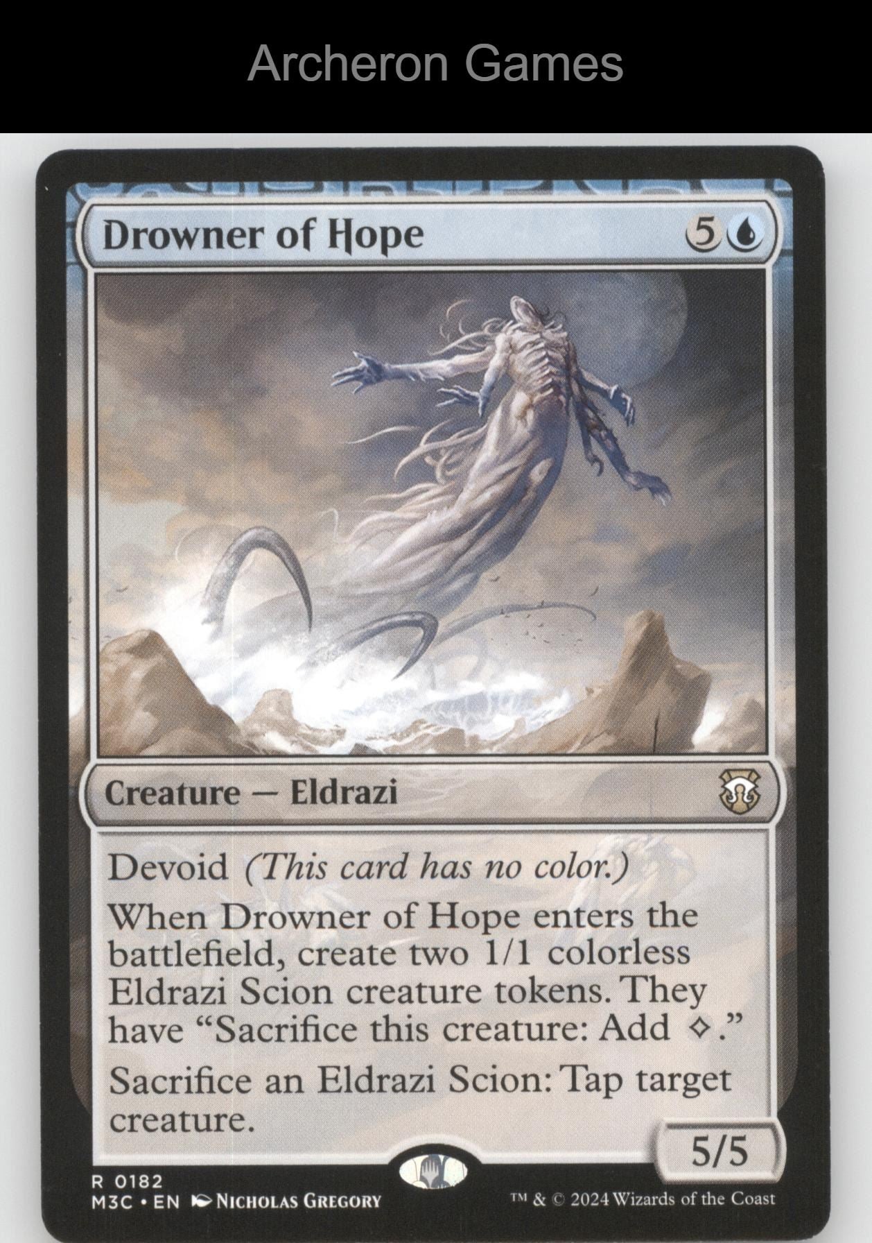 Drowner of Hope 182 R MTG Card Commander: Modern Horizons 3