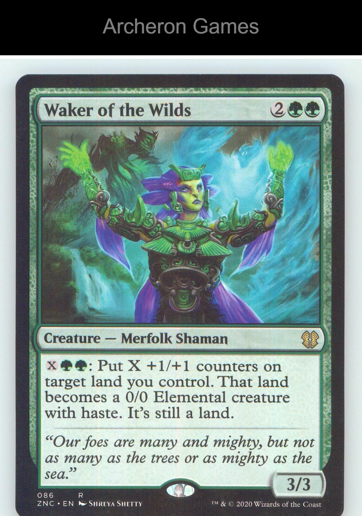 Waker of the Wilds ZNC 86 R MTG Card NM/EX+