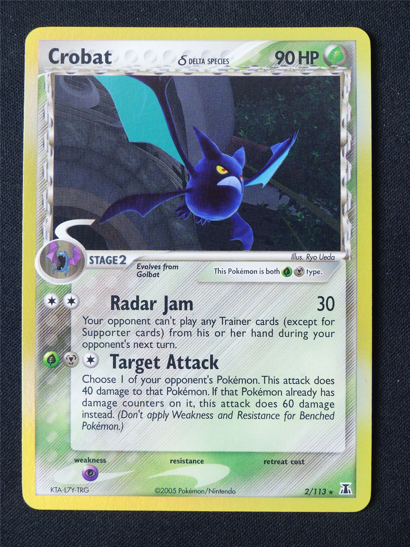 Crobat Delta Species 2/113 Holo - Pokemon Card #JJ