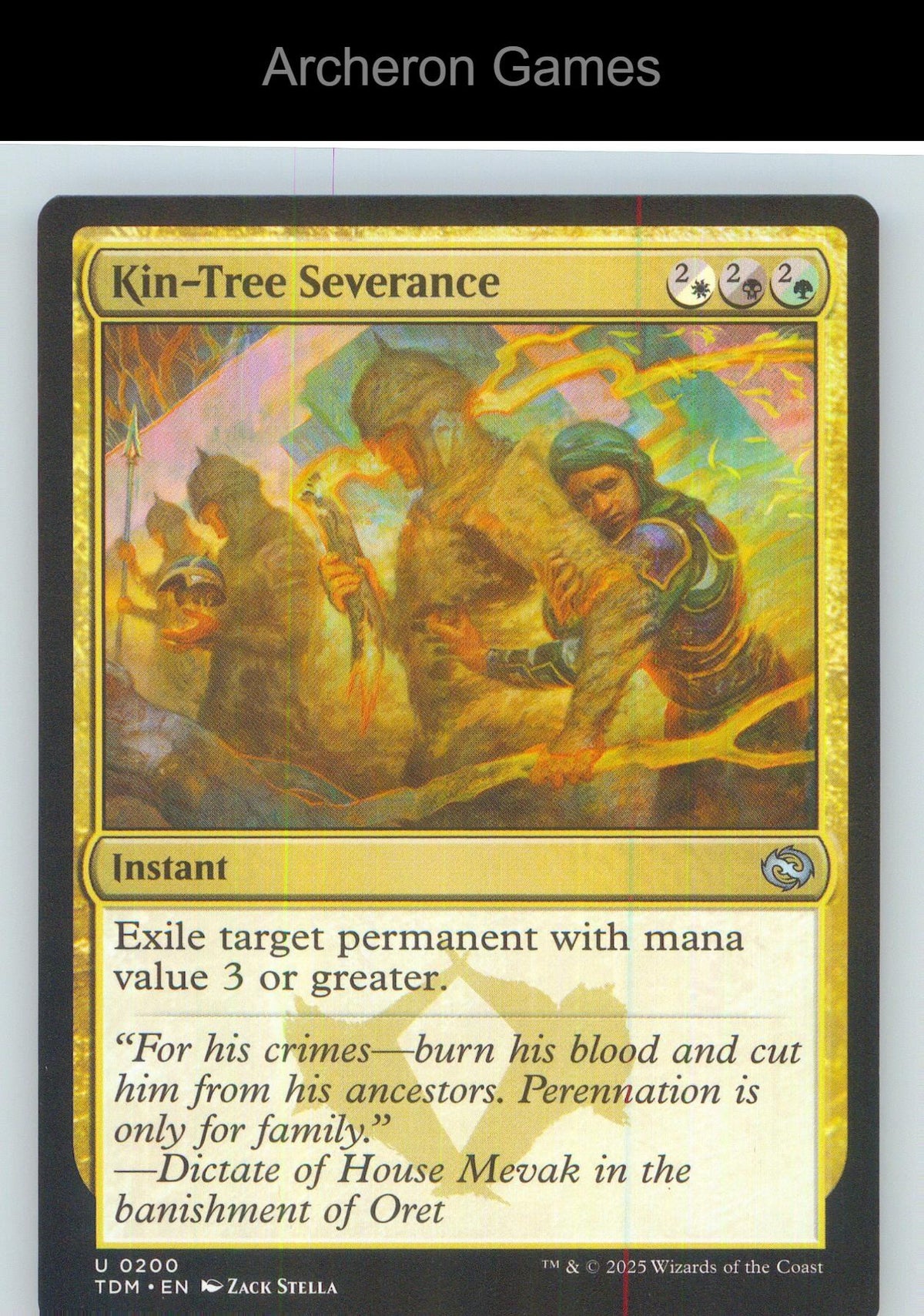Kin-Tree Severance TDM 200 UC MTG Card NM/EX+