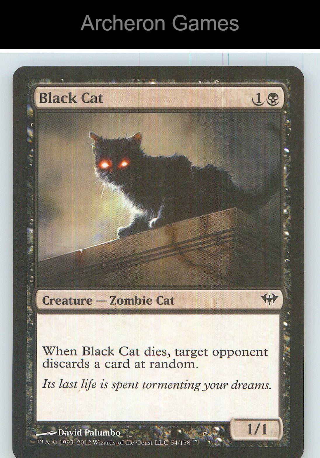 Black Cat DKA 54 C MTG Card NM/EX+