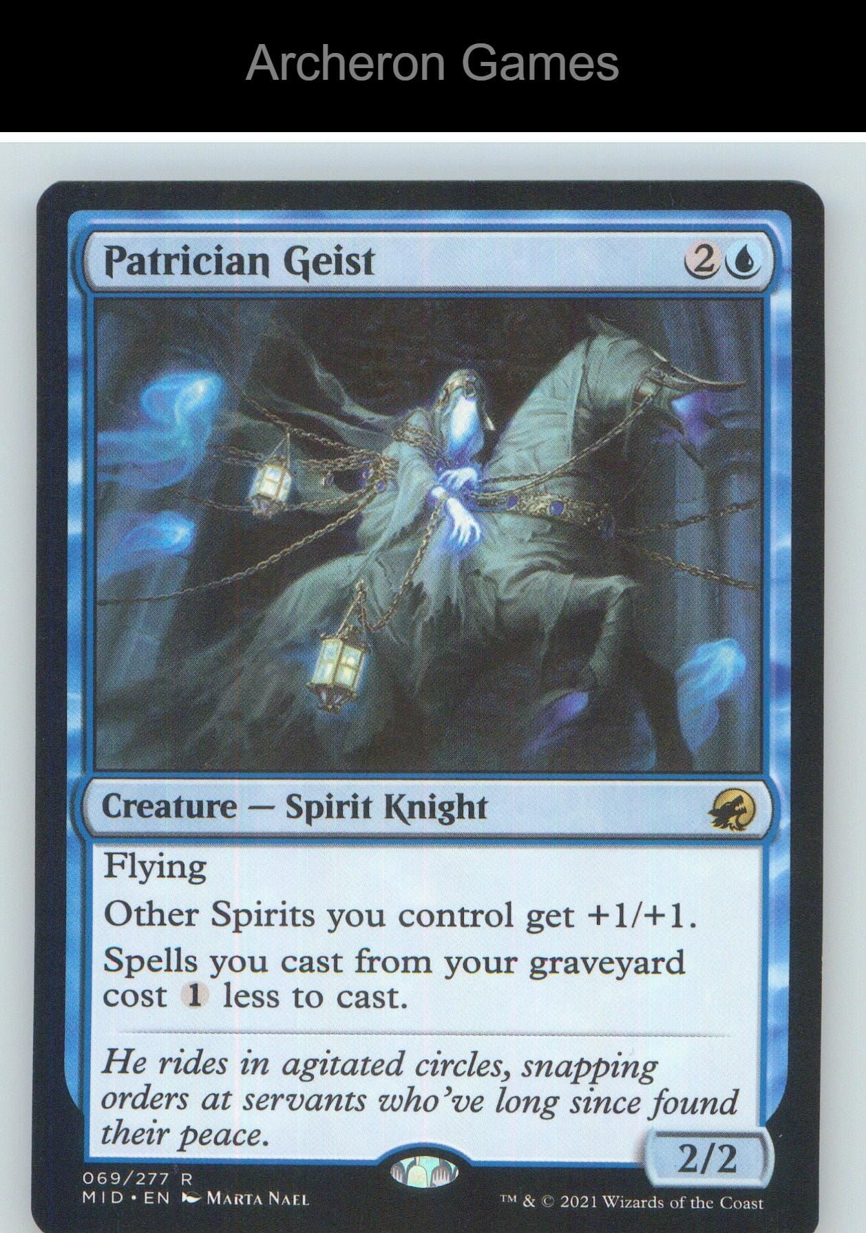 Patrician Geist MID 69 R MTG Card NM/EX+