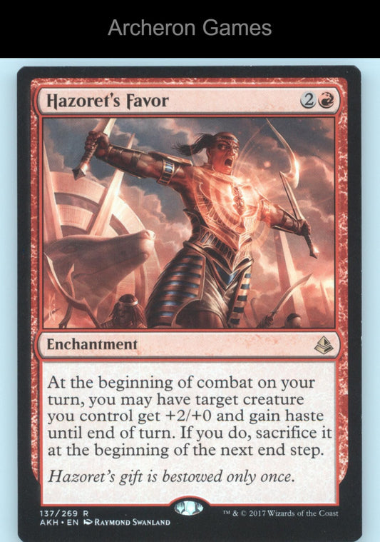 Hazoret's Favor 137 R MTG Card Amonkhet