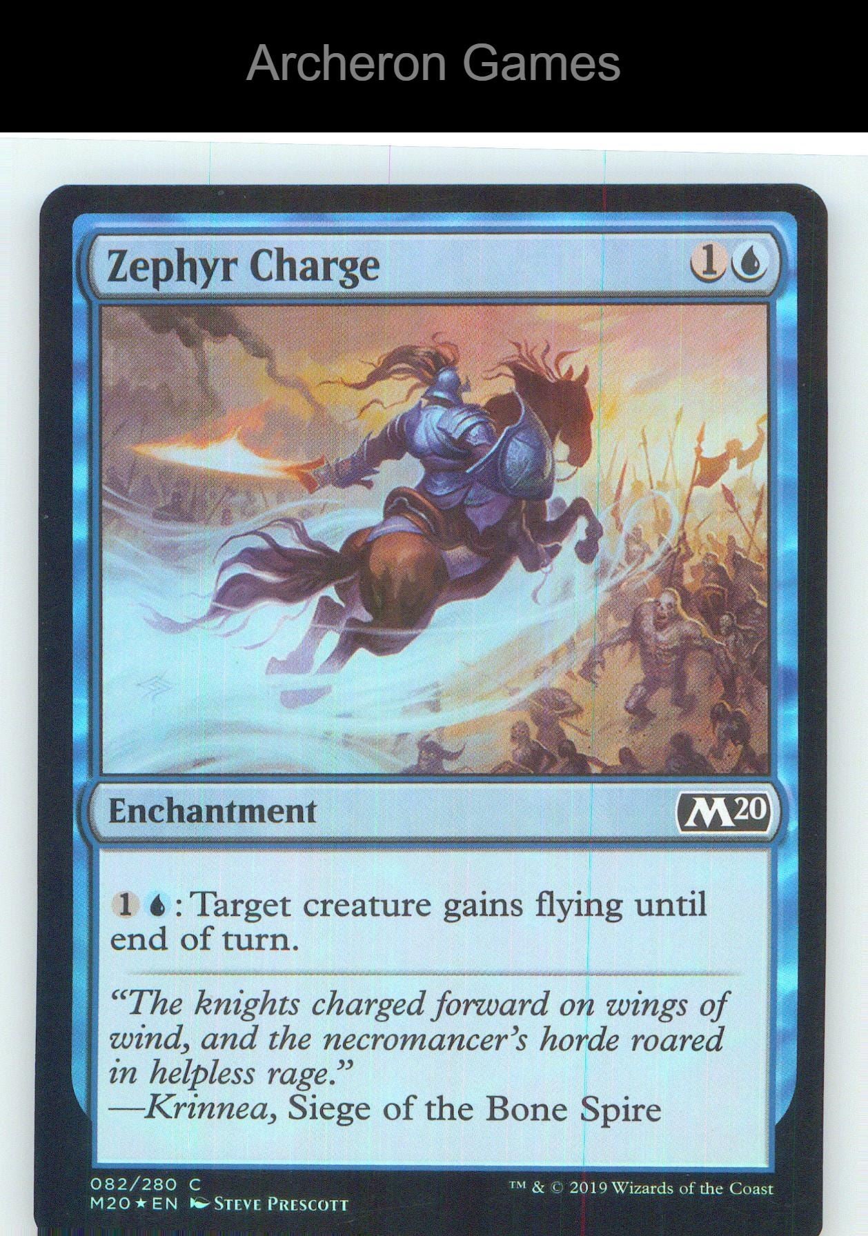 Zephyr Charge M20 82 C MTG Card NM/EX+ Foil