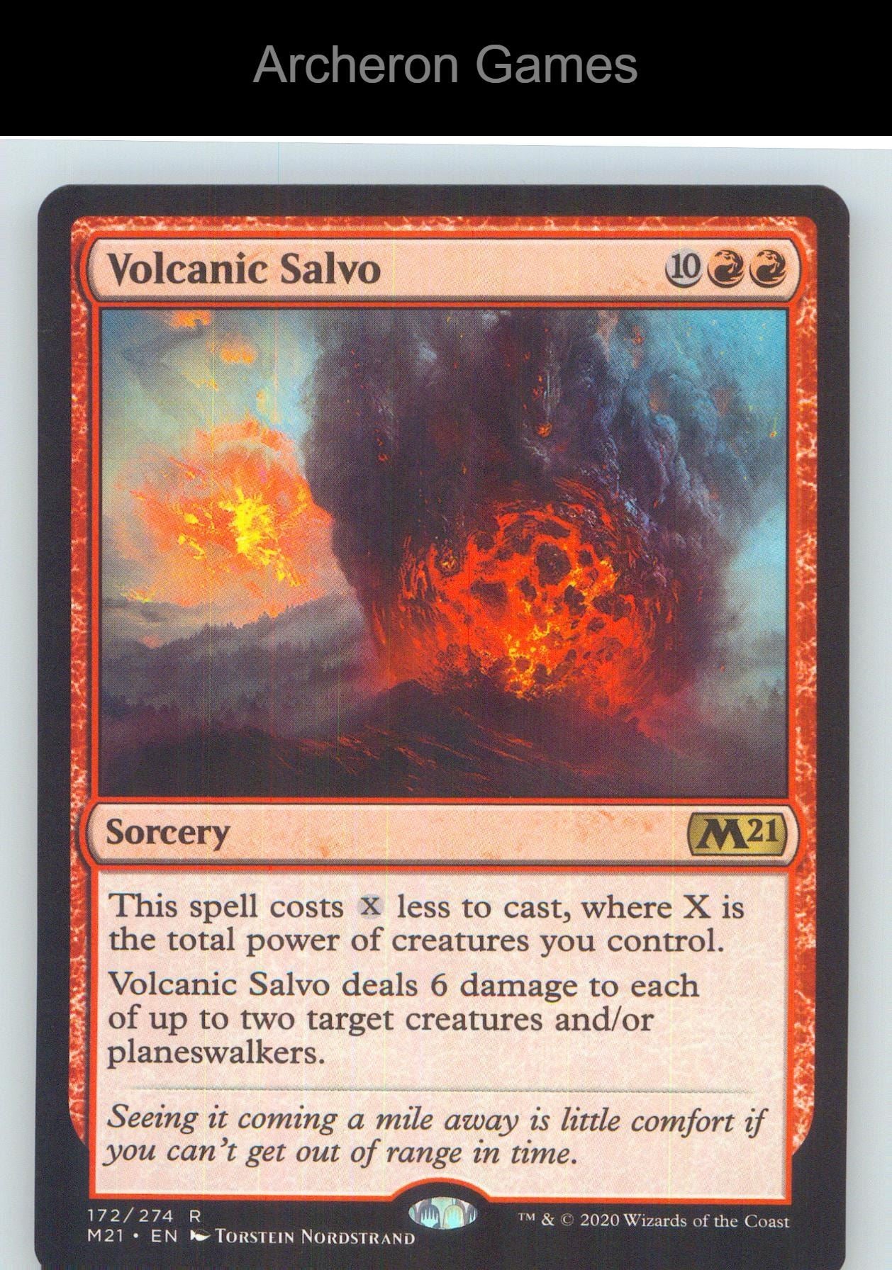 Volcanic Salvo M21 172 R MTG Card NM/EX+