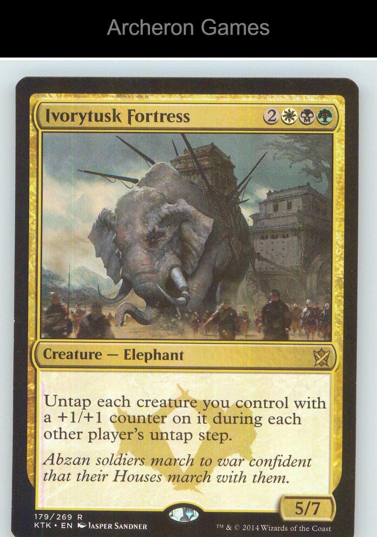 Ivorytusk Fortress KTK 179 R MTG Card NM/EX+