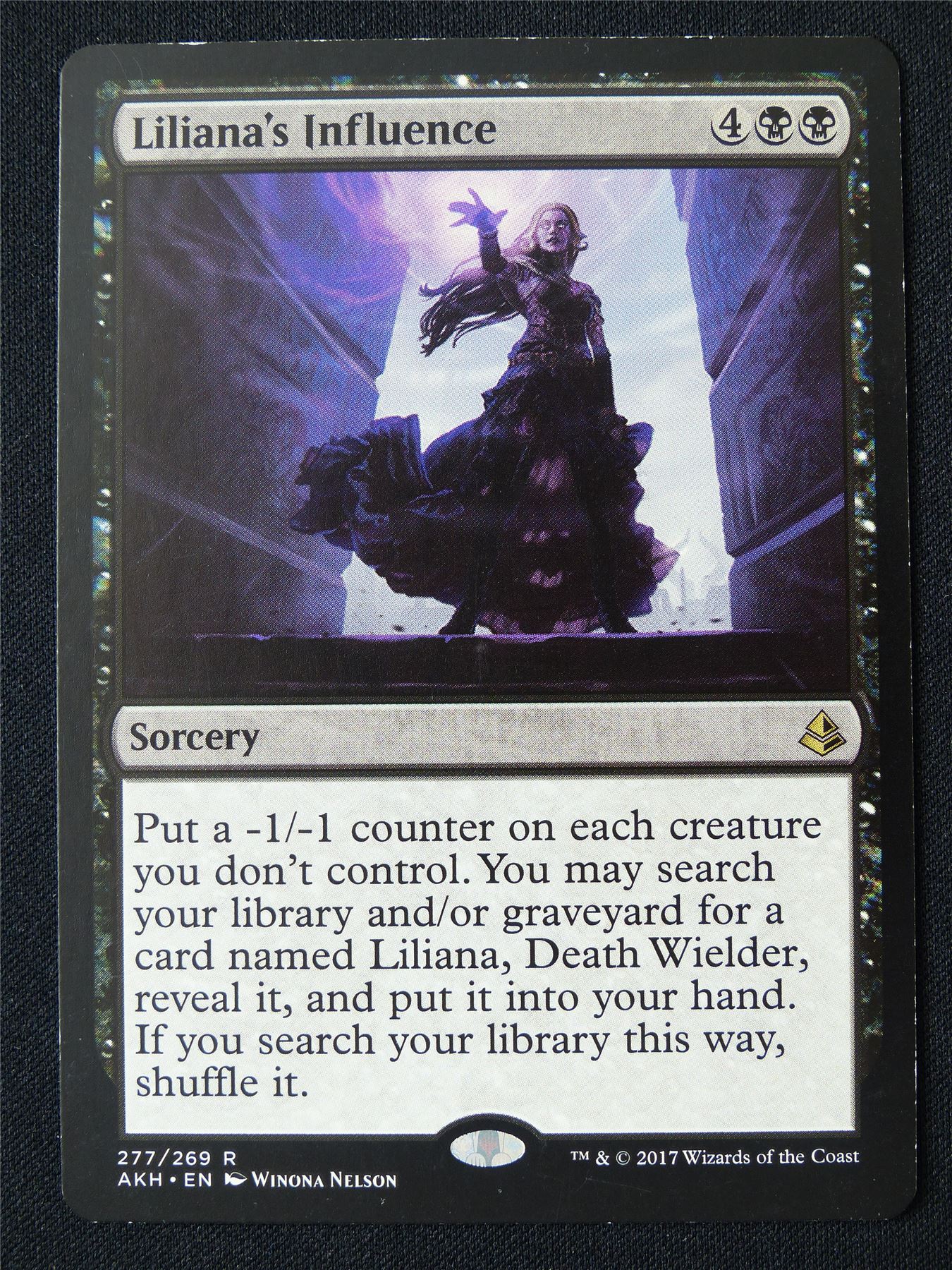 Liliana's Influence - AKH - Mtg Card #BV