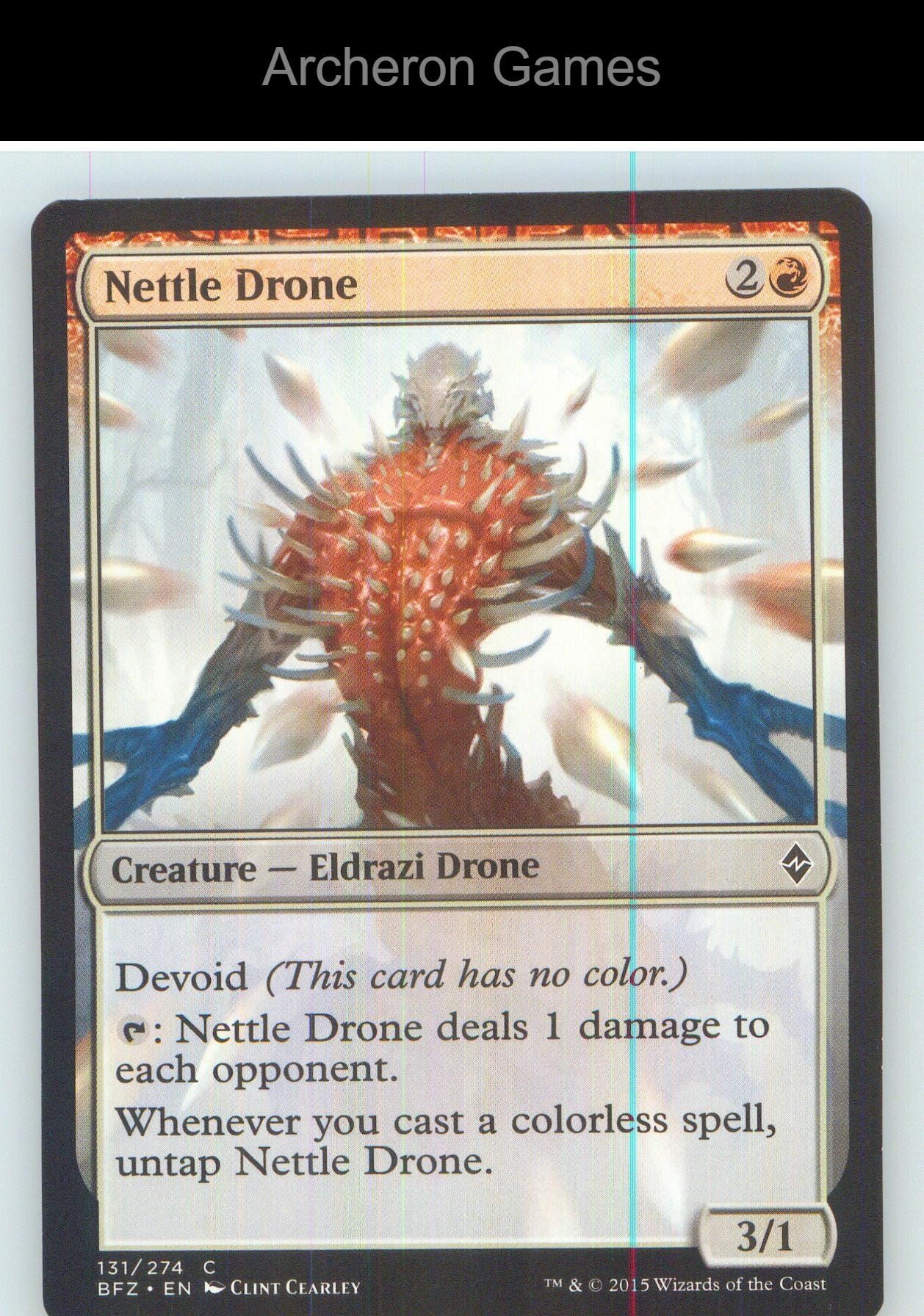 Nettle Drone BFZ 131 C MTG Card NM/EX+