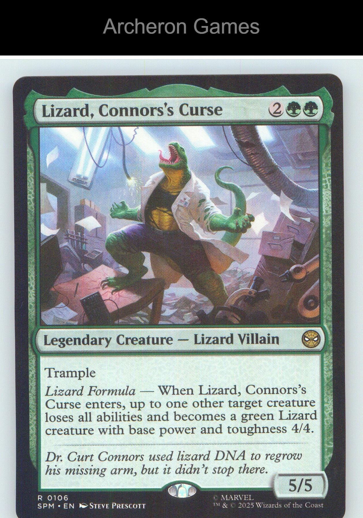 Lizard, Connors's Curse SPM 106 R MTG Card NM/EX+