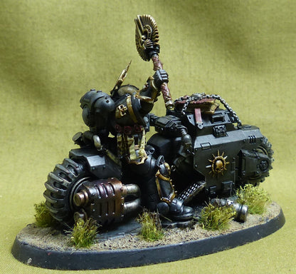 Chaplain on Bike painted - Blood Angels - Warhammer 40K #3YY