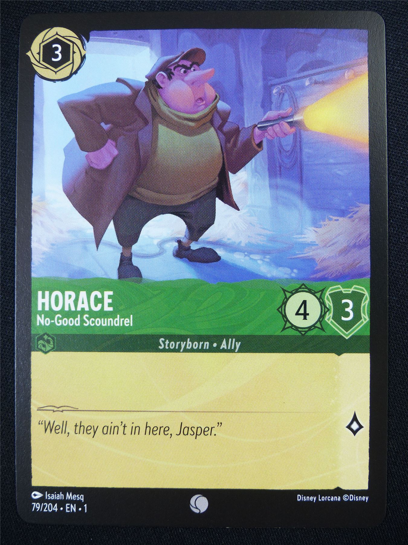 Horace No-Good Scoundrel 79/204 - Lorcana Card #4R7