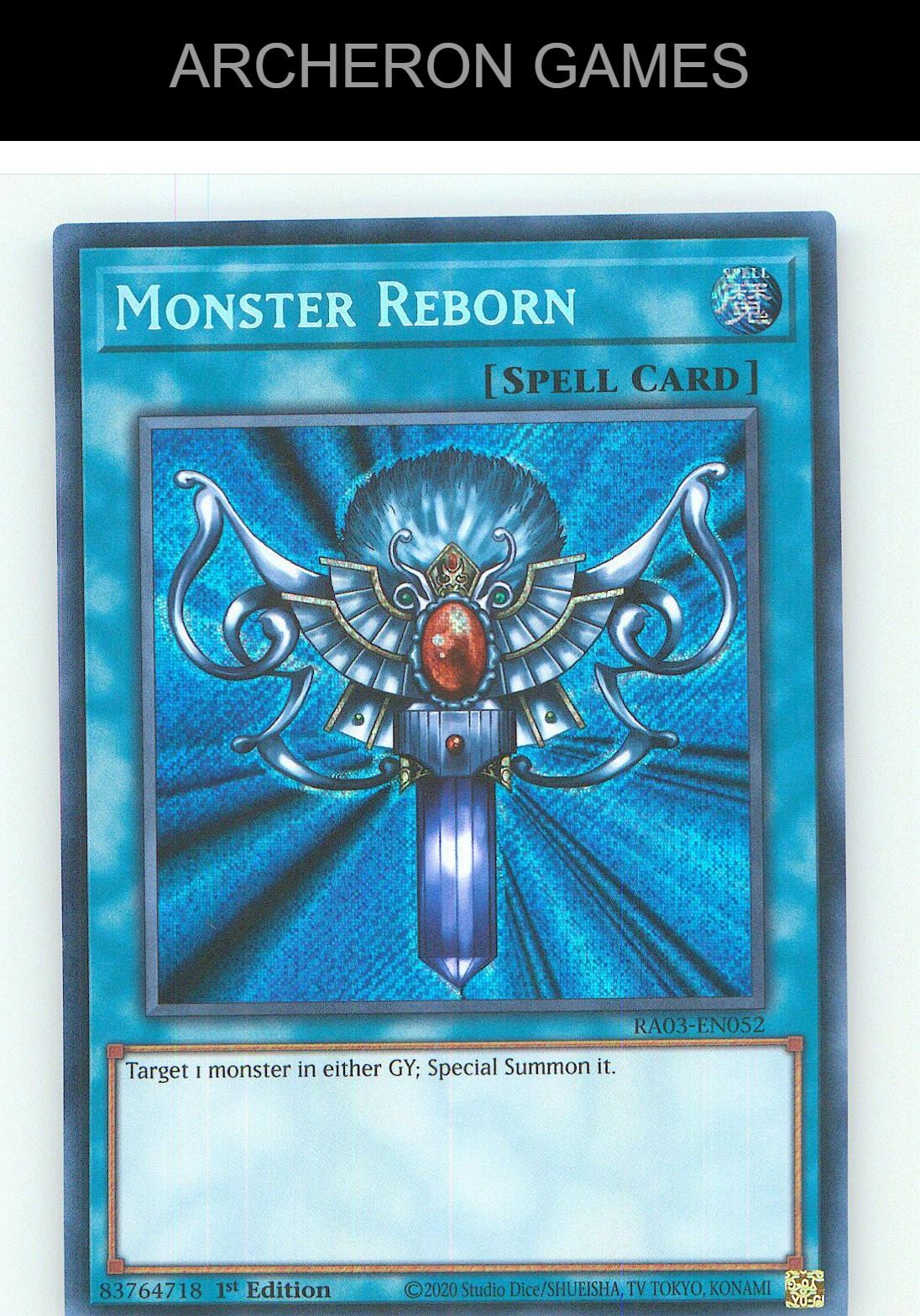 Monster Reborn (Secret Rare) SEC YUGIOH Card 1st Edition