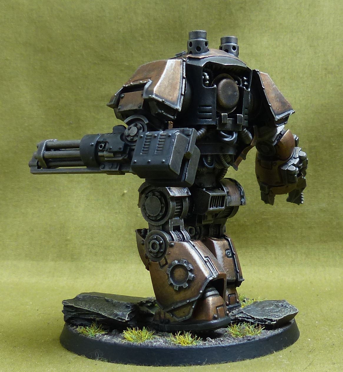Contemptor Dreadnought painted - Iron Hands - Warhammer Horus Heresy #2M4