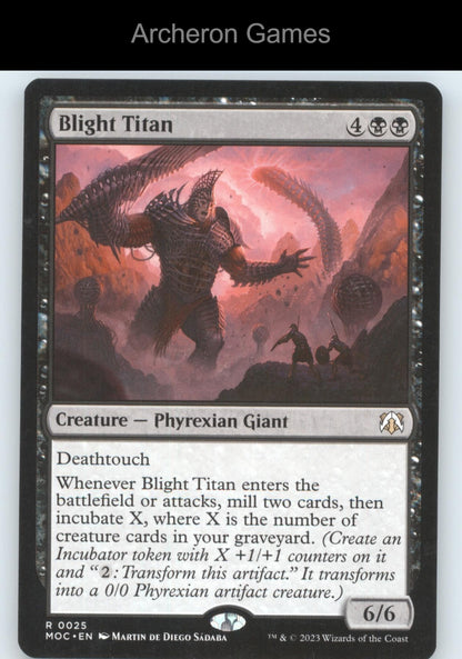 Blight Titan 25 R MTG Card Commander: March of the Machine