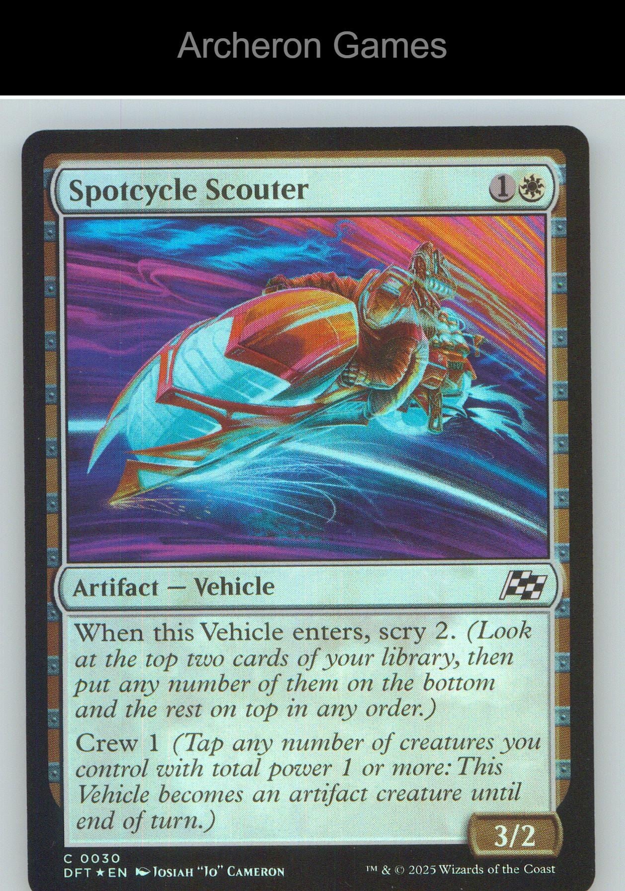 Spotcycle Scouter DFT 30 C MTG Card NM/EX+ Foil