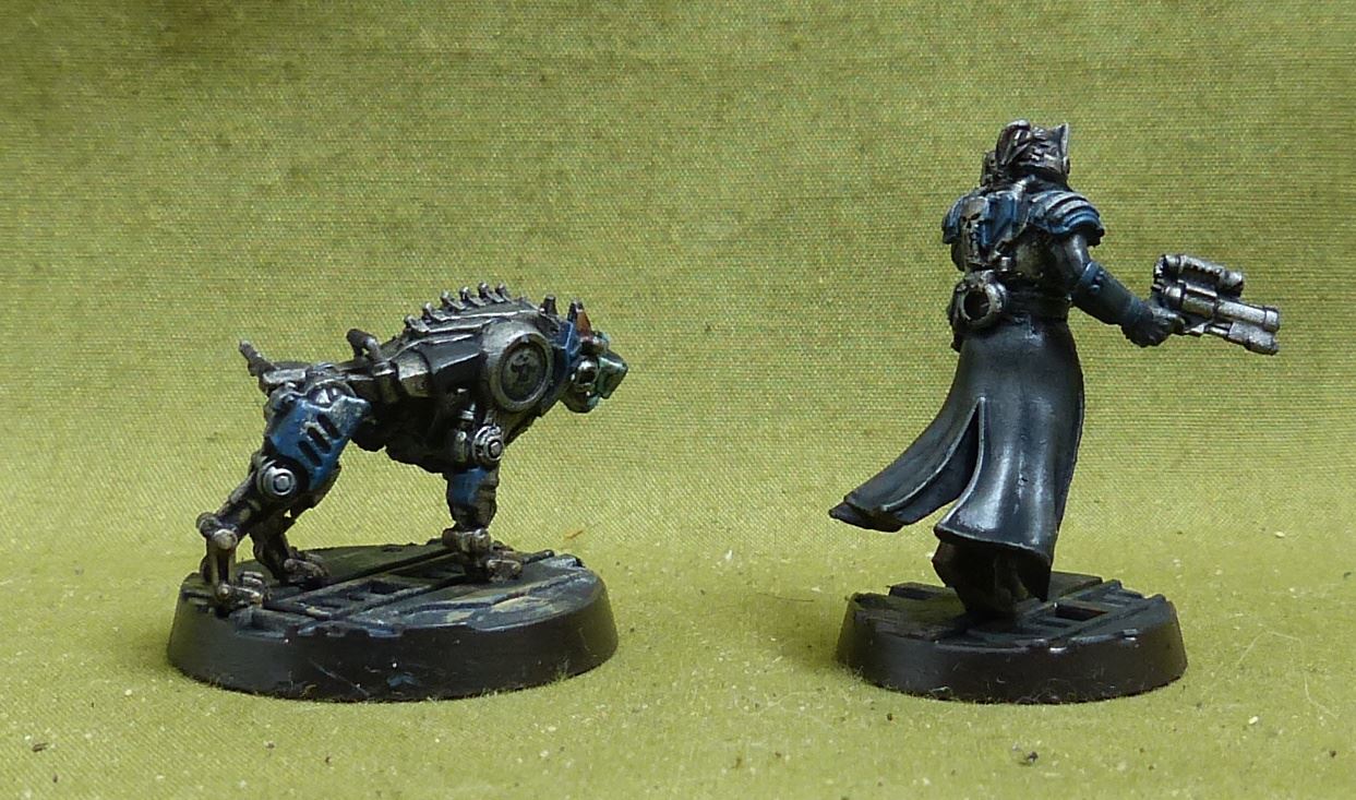 Scrutinator-Primus Servalen painted - Enforcer - Warhammer Necromunda #5CG